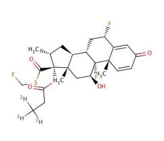 Fluticasone-d3 Propionate - chemical structure image