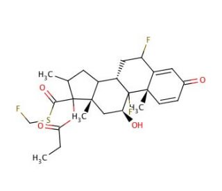 Fluticasone propionate (CAS 80474-14-2) - chemical structure image