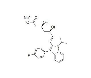 Fluvastatin, Sodium Salt (CAS 93957-55-2) - chemical structure image
