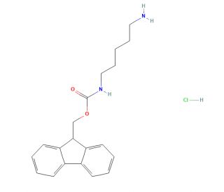 Fmoc-1,5-diaminopentane hydrochloride (CAS 118119-32-7) - chemical structure image