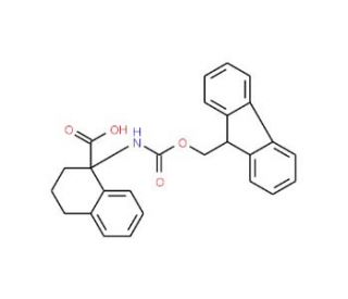 Fmoc-1-amino-1,2,3,4-tetrahydro-naphthalene-1-carboxylic acid (CAS 898404-95-0) - chemical structure image