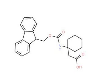 Fmoc-1-amino-cyclohexane acetic acid (CAS 282524-98-5) - chemical structure image