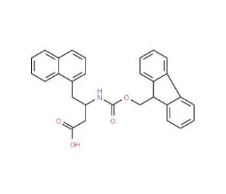 Fmoc-(1-naphthyl)-D-beta-homoalanine (CAS 269398-89-2) - chemical structure image