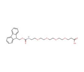 Fmoc-15-amino-4,7,10,13-tetraoxapentadecanoic acid (CAS 557756-85-1) - chemical structure image