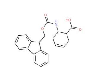 Fmoc-(1S,2R)-(&plus;)-2-aminocyclohex-4-ene-carboxylicacid - chemical structure image