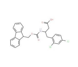 Fmoc-2,4-dichloro-L-beta-homophenylalanine (CAS 270063-49-5) - chemical structure image
