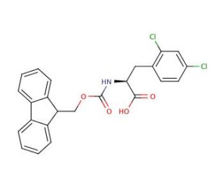 Fmoc-2,4-dichloro-L-phenylalanine (CAS 352351-62-3) - chemical structure image