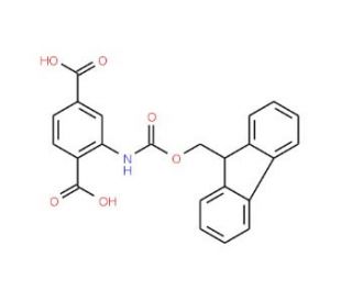 Fmoc-2-aminobenzene-1,4-dicarboxylic acid - chemical structure image