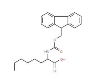 Fmoc-2-aminooctanoic acid - chemical structure image