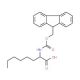 Fmoc-2-aminooctanoic acid - chemical structure image