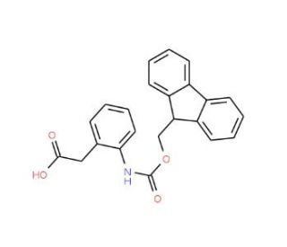 Fmoc-(2-aminophenyl)acetic acid - chemical structure image