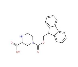 Fmoc-2-carboxypiperazine (CAS 219312-90-0) - chemical structure image