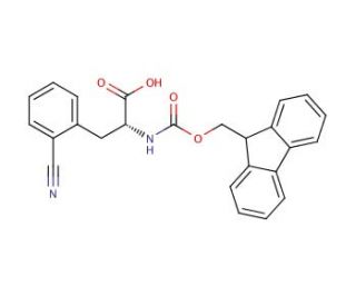 Fmoc-2-cyano-D-phenylalanine (CAS 401620-74-4) - chemical structure image