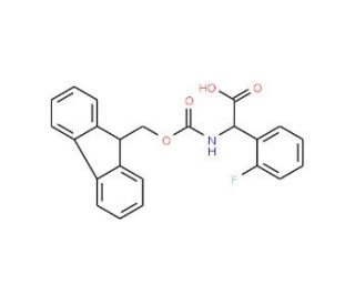 Fmoc-2-fluoro-DL-phenylglycine - chemical structure image