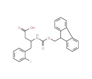 Fmoc-2-fluoro-L-beta-homophenylalanine (CAS 270596-49-1) - chemical structure image