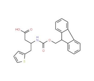 Fmoc-(2-thienyl)-D-beta-homoalanine (CAS 269726-90-1) - chemical structure image