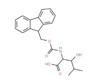 Fmoc-(2S,3RS)-2-amino-3-hydroxy-4-methylpentanoicacid - chemical structure image