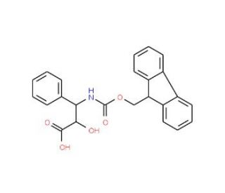 Fmoc-(2S,3S)-3-amino-2-hydroxy-3-phenylpropionic acid (CAS 596096-27-4) - chemical structure image