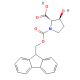 Fmoc-(2S,3S)-3-hydroxypyrrolidine-2-carboxylicacid (CAS 296774-32-8) - chemical structure image
