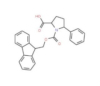 Fmoc-(2S,5R)-5-phenylpyrrolidine-2-carboxylic acid (CAS 215190-21-9) - chemical structure image