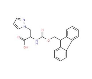 Fmoc-3-(1-pyrazolyl)-Ala-OH - chemical structure image