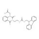Fmoc-3-(2-aminoethyl)-1-carboxymethylquinazoline-2,4-dione (CAS 204322-92-9) - chemical structure image