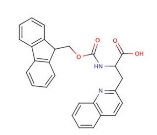 Fmoc-3-(2-quinolyl)-DL-Ala-OH (CAS 401514-70-3) - chemical structure image
