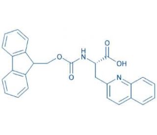 Fmoc-3-(2&prime;-quinoyl)-L-alanine (CAS 214852-56-9) - chemical structure image