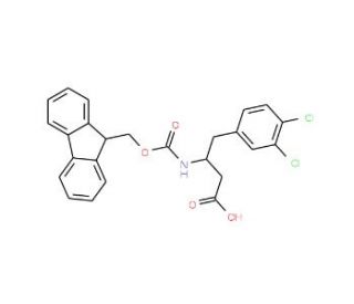 Fmoc-3,4-dichloro-D-beta-homophenylalanine (CAS 269396-57-8) - chemical structure image