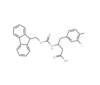 Fmoc-3,4-difluoro-L-beta-homophenylalanine (CAS 270063-55-3) - chemical structure image