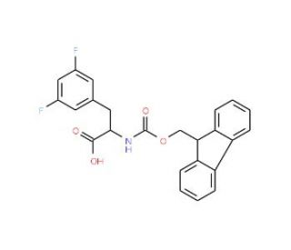 Fmoc-3,5-difluoro-D-phenylalanine (CAS 205526-25-6) - chemical structure image
