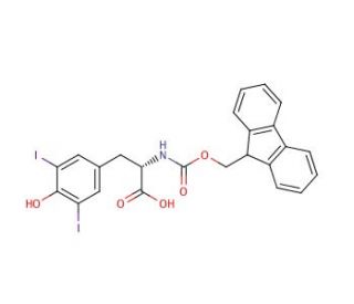 Fmoc-3,5-diiodo-L-tyrosine (CAS 103213-31-6) - chemical structure image