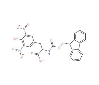 Fmoc-3,5-dinitro-L-tyrosine (CAS 195434-42-5) - chemical structure image