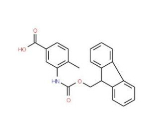 Fmoc-3-amino-4-methylbenzoic acid - chemical structure image