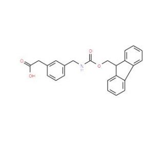 Fmoc-3-aminomethyl-phenylacetic acid (CAS 631915-50-9) - chemical structure image