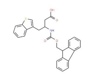 Fmoc-(3-benzothienyl)-L-beta-homoalanine (CAS 270063-46-2) - chemical structure image