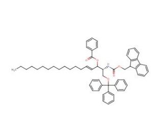 Fmoc-3-benzoyl-1-triphenylmethyl-erythro-sphingosine - chemical structure image