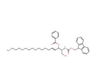 Fmoc-3-benzoyl-erythro-sphingosine (CAS 676485-58-8) - chemical structure image