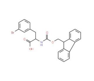 Fmoc-3-bromo-D-phenylalanine (CAS 220497-81-4) - chemical structure image