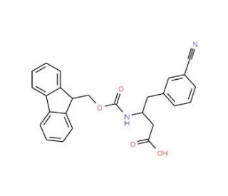 Fmoc-3-cyano-L-beta-homophenylalanine (CAS 270065-87-7) - chemical structure image