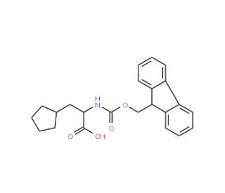 Fmoc-3-cyclopentyl-DL-Ala-OH (CAS 1219422-04-4) - chemical structure image