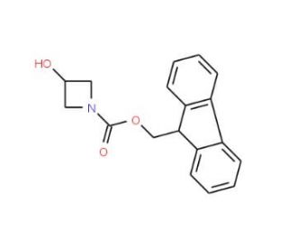Fmoc-3-hydroxyazetidine - chemical structure image