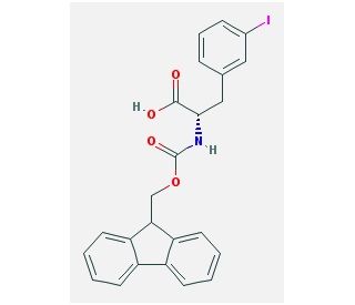 Fmoc-3-iodo-L-phenylalanine (CAS 210282-31-8) - chemical structure image