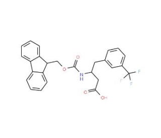 Fmoc-3-trifluoromethyl-L-beta-homophenylalanine (CAS 270065-78-6) - chemical structure image