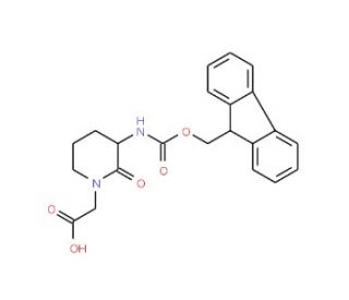 Fmoc-(3S)-3-1-carboxymethyl-2-valerolactame (CAS 215190-25-3) - chemical structure image