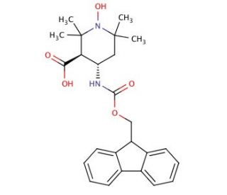 Fmoc-(3S,4S)-4-amino-1-oxyl-2,2,6,6-tetramethylpiperidine-3-carboxylic Acid - chemical structure image