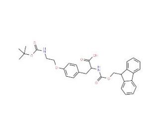 Fmoc-4-[2-(Boc-amino)ethoxy]-L-phenylalanine - chemical structure image