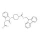 Fmoc-4-(3-carboxymethyl-2-keto-one-benzimidazolyl)piperidine (CAS 215190-29-7) - chemical structure image