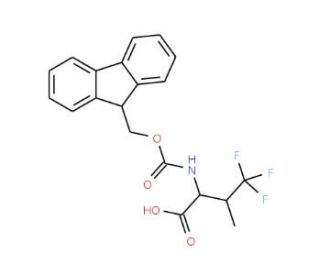 Fmoc-4,4,4-trifluoro-DL-valine (CAS 1219402-20-6) - chemical structure image