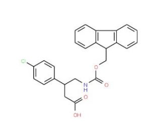 Fmoc-4-Amino-3-(4-chlorophenyl)butanoic acid) (CAS 186320-20-7) - chemical structure image